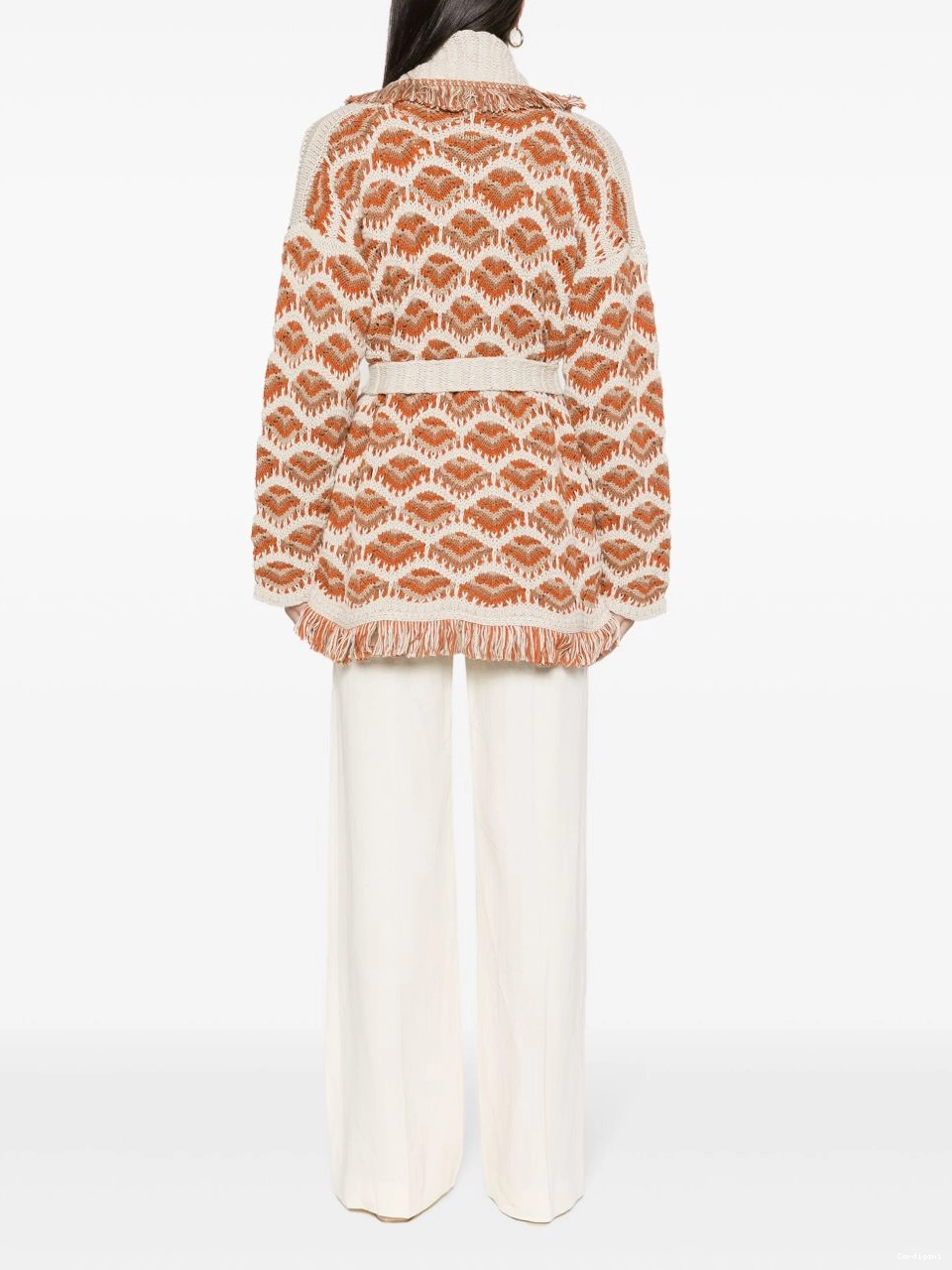 Affordable Alanui Hawa Mahal cardigan Women patterned-intarsia 0722